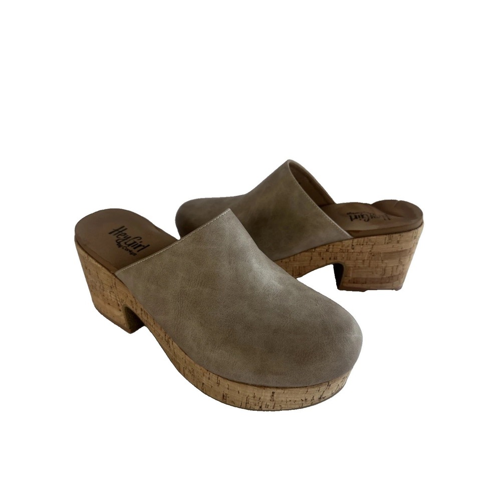 Corkys Watch Your Back Mule Wedge Clogs Sz 9